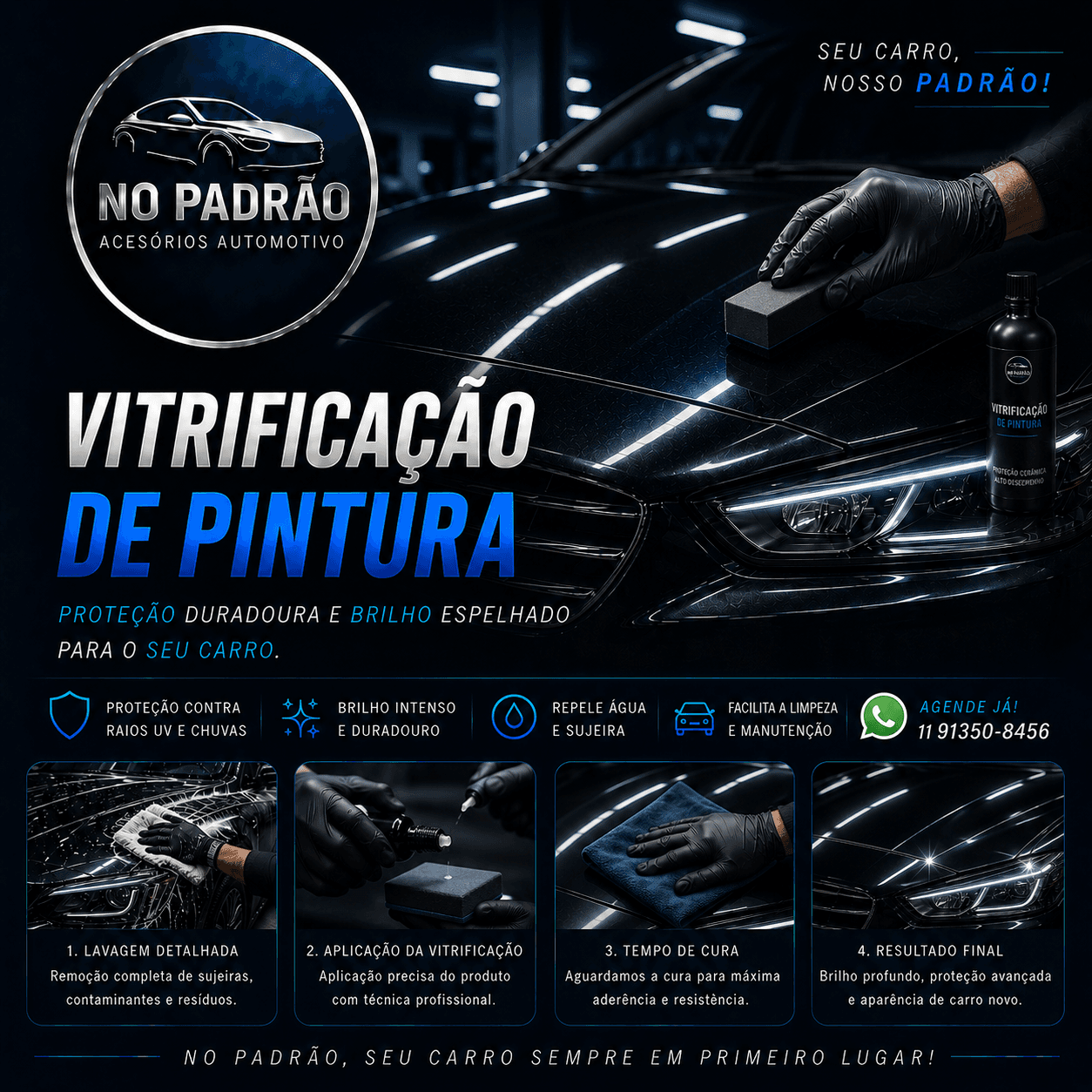🔷 Vitrificação de Pintura