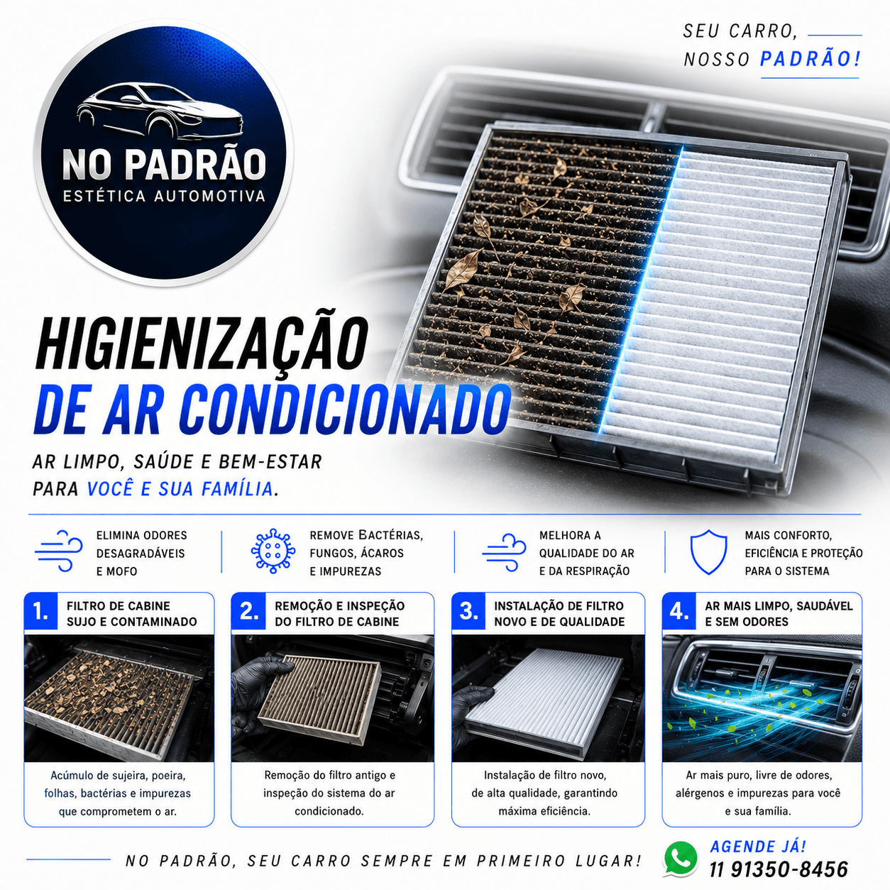 🔷 Higienização de Ar Condicionado