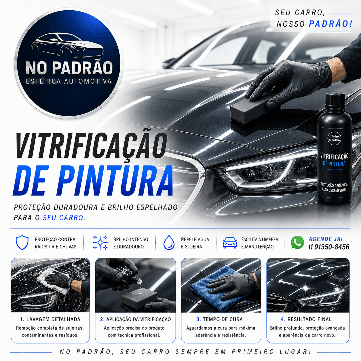 🔷 Vitrificação de Pintura