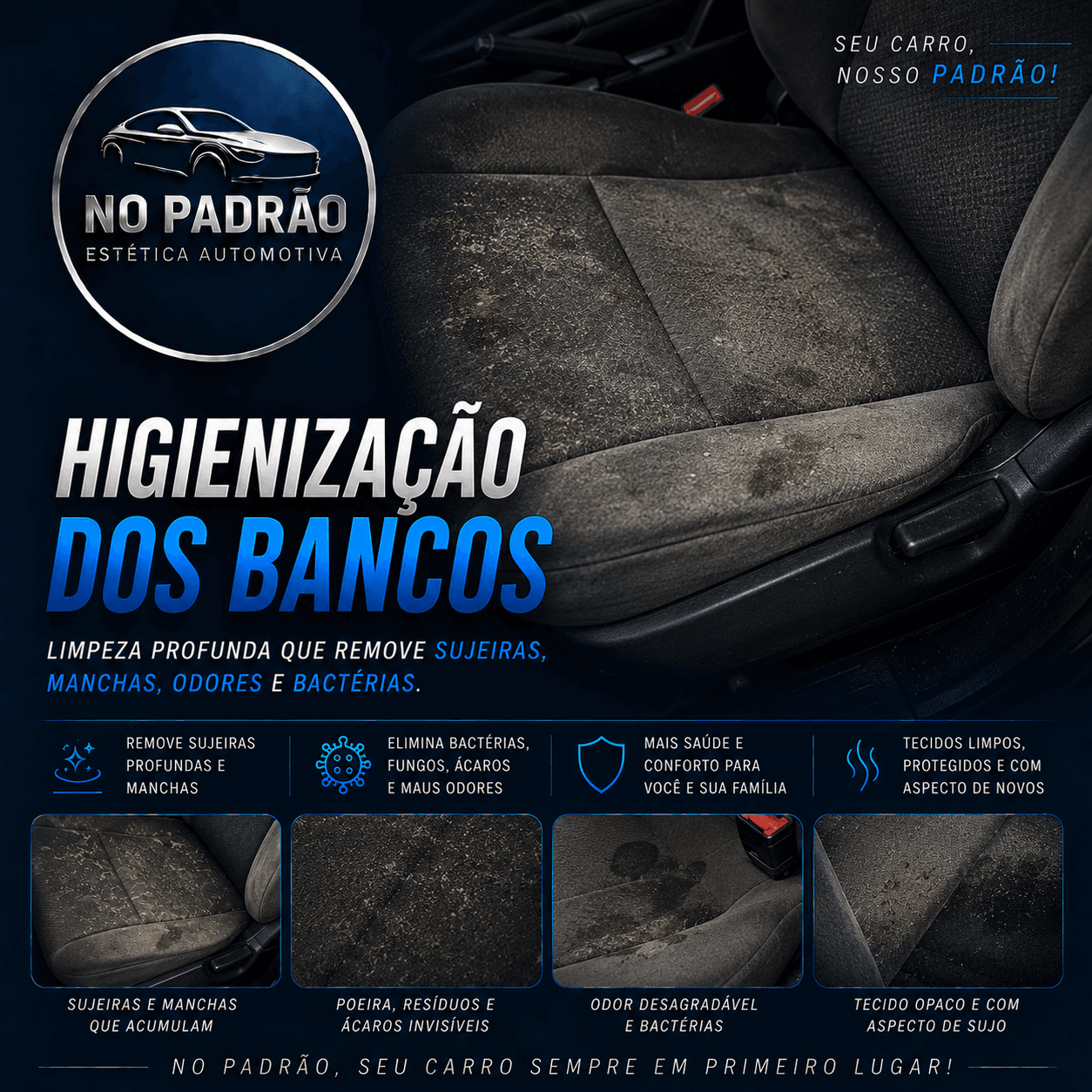 Higienização dos Bancos