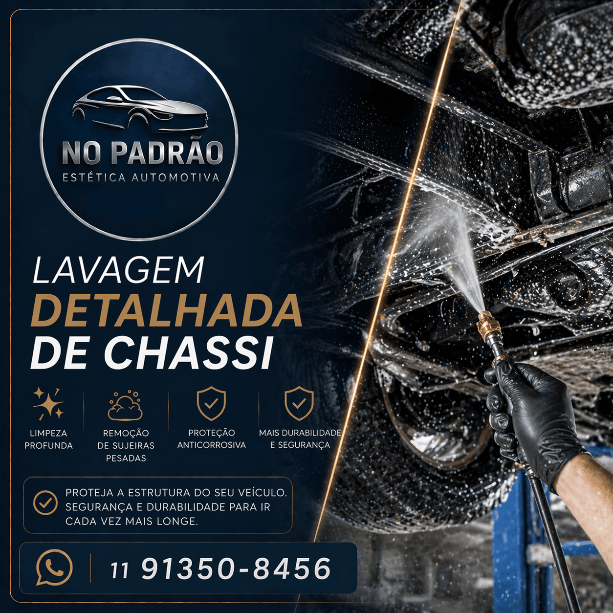 Lavagem Detalhada de Chassi