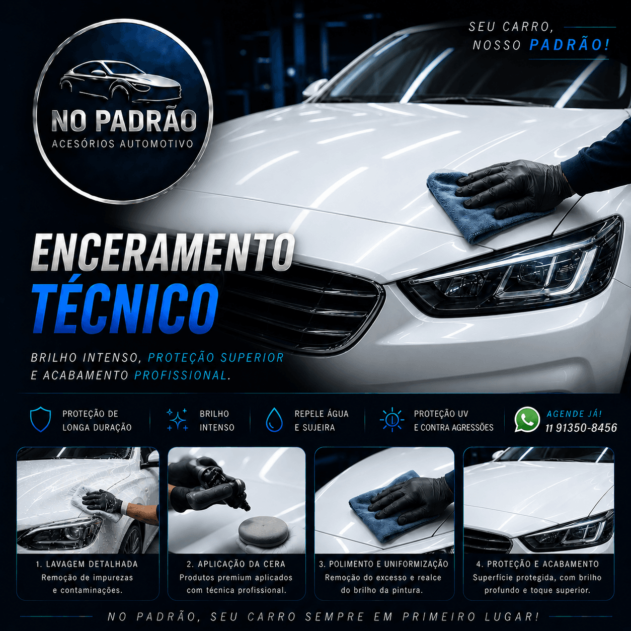 🔷 Enceramento Técnico