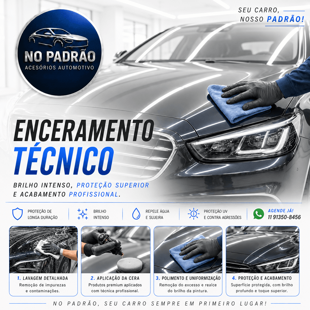 🔷 Enceramento Técnico