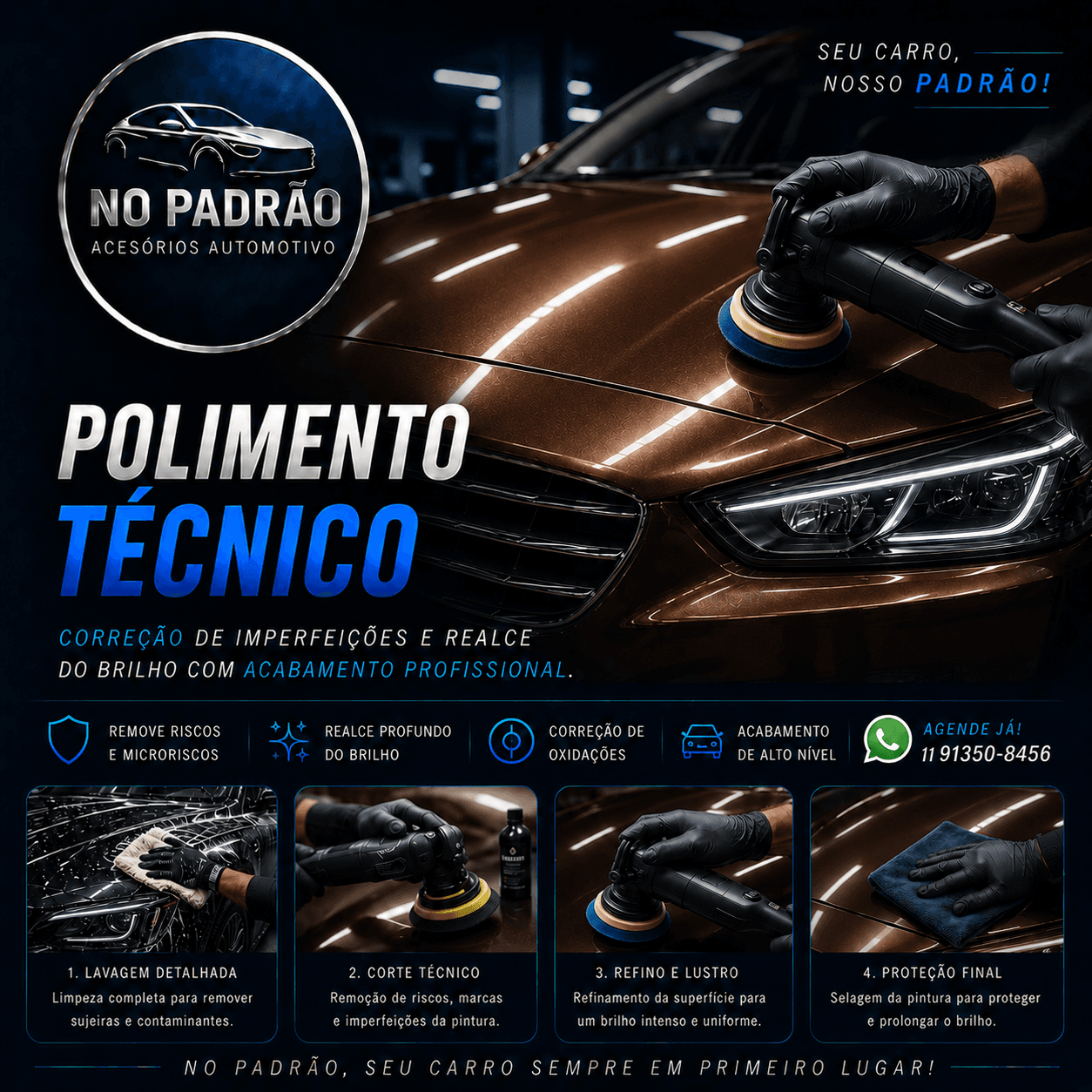 🔷 Polimento Técnico