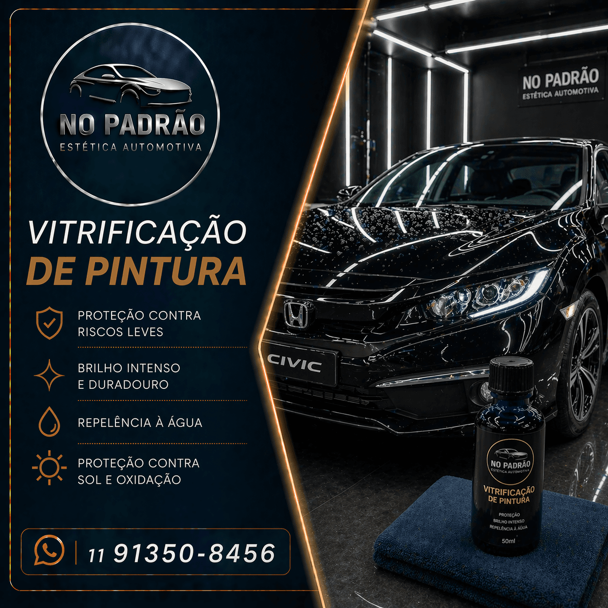 🔷 Vitrificação de Pintura