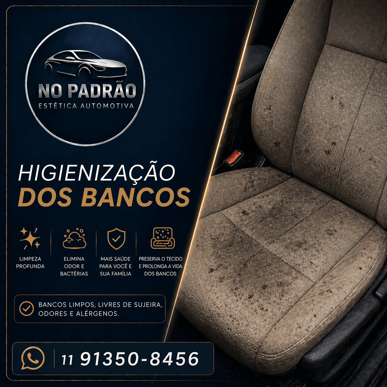Higienização dos Bancos