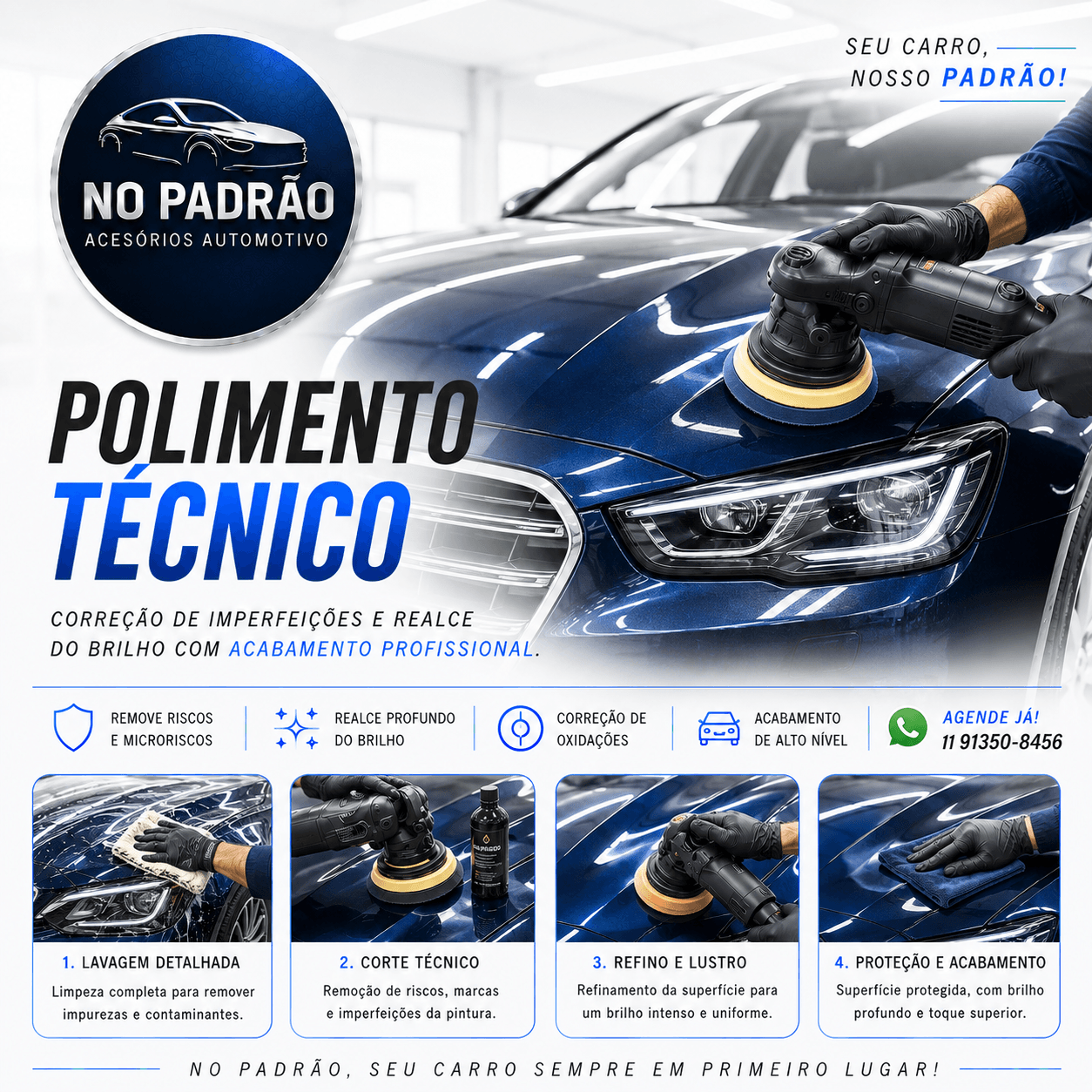 🔷 Polimento Técnico