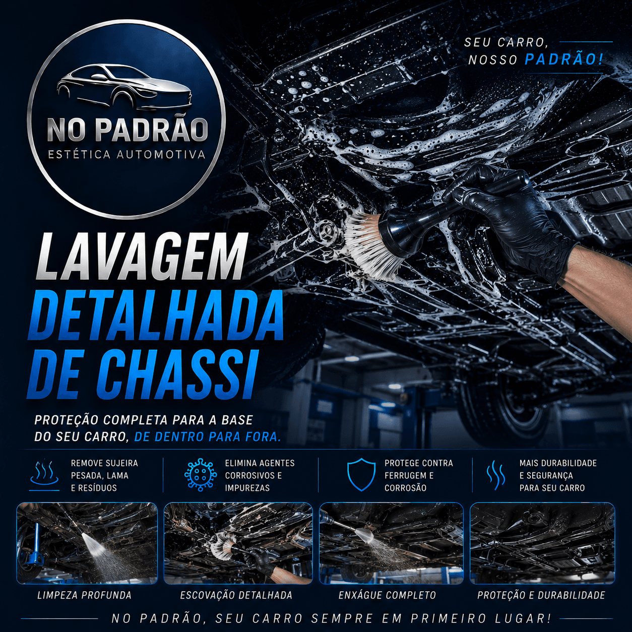 Lavagem Detalhada de Chassi