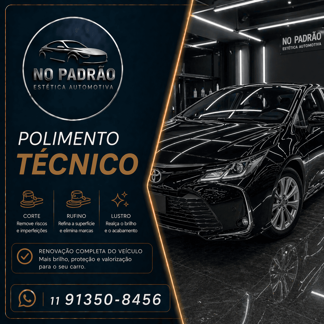 🔷 Polimento Técnico