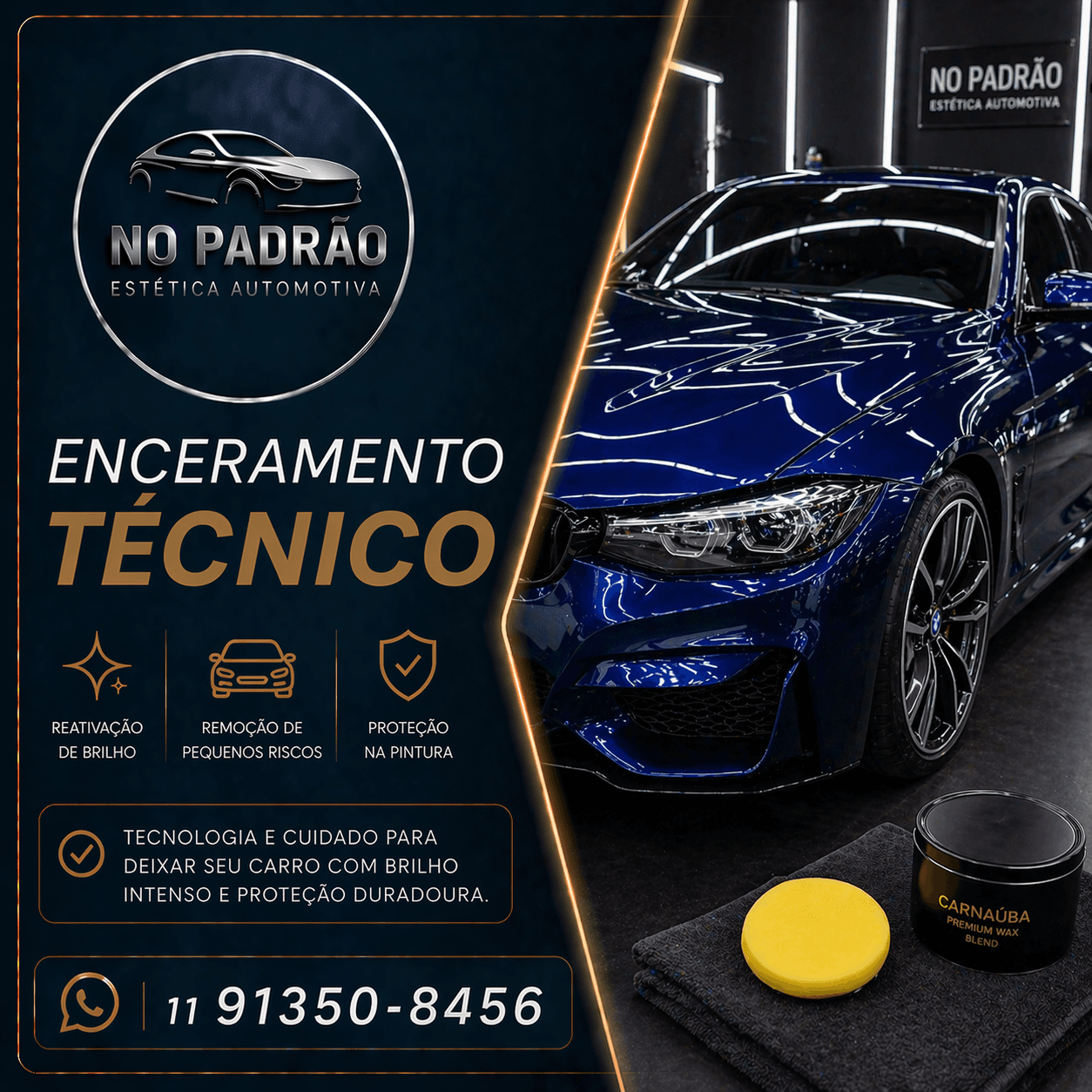 🔷 Enceramento Técnico