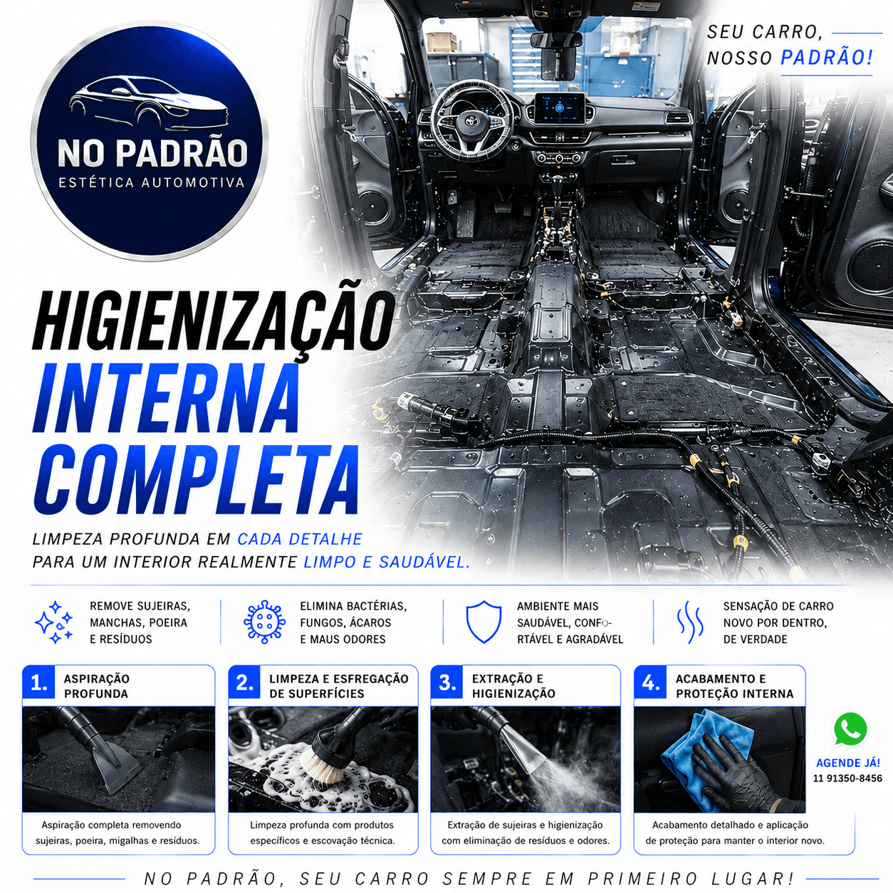 🔷 Higienização Interna Completa